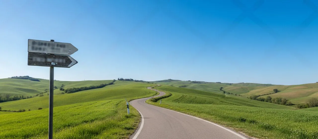 Strada rurale marchigiana — indicazioni stradali